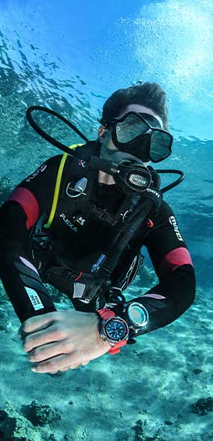 Scuba Diver in shallow water