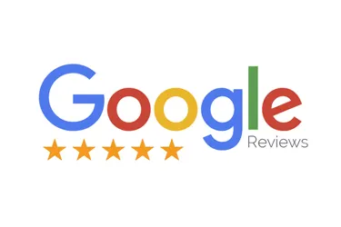 Google Reviews logo with a five-star rating