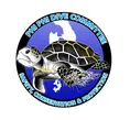 Phi Phi Dive Committee logo featuring a sea turtle, safety, conservation and protection